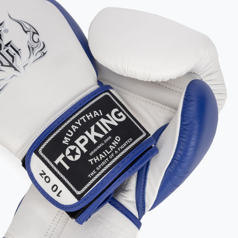 Boxerské rukavice Top King Boxing Reborn bílo-modré 4