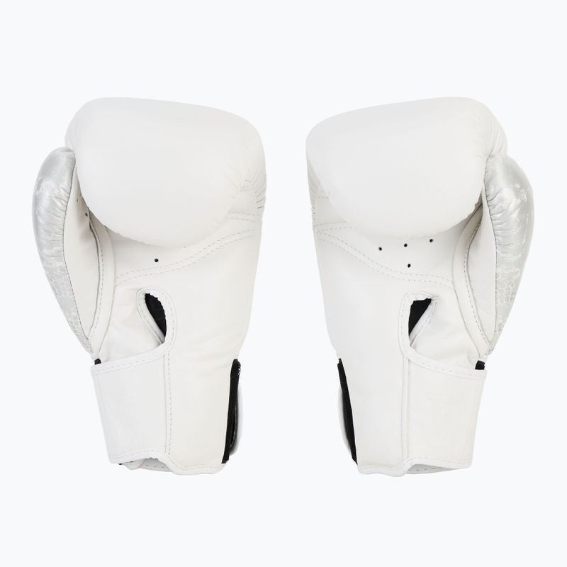 Boxerské rukavice  Top King Muay Thai Power Snake white/silver 3