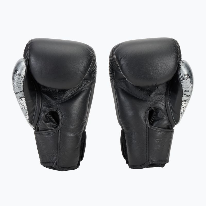 Boxerské rukavice  Top King Muay Thai Power Snake black/silver 3