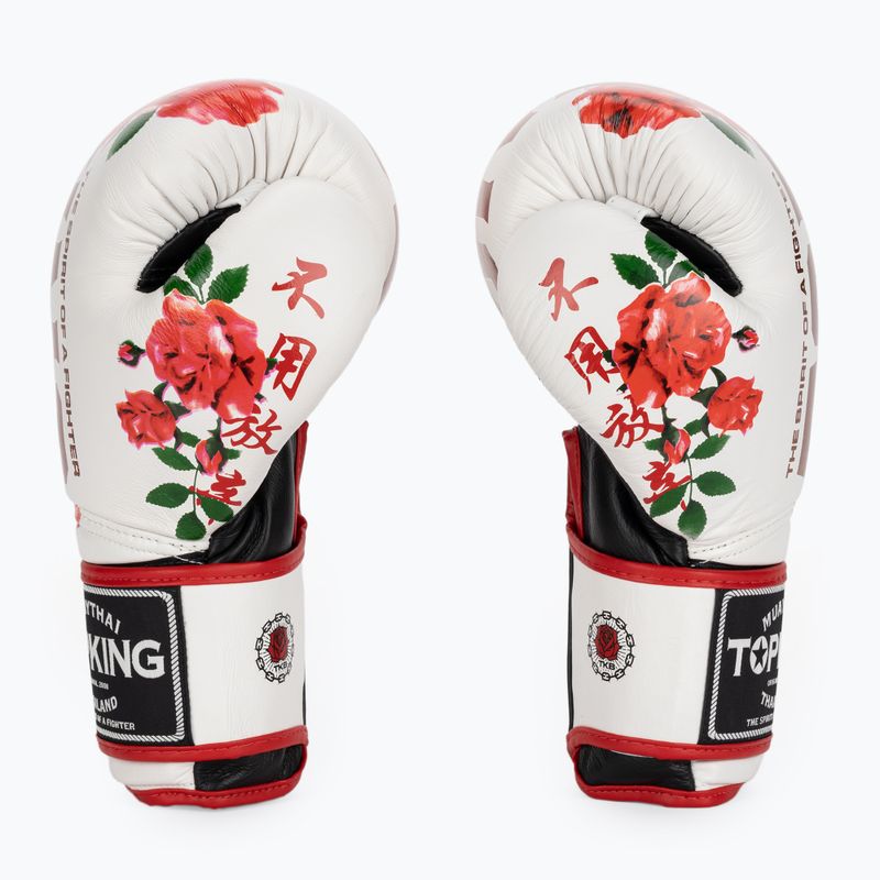 Boxerské rukavice Top King Rose white 3