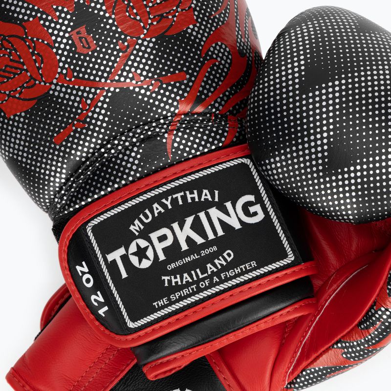 Boxerské rukavice Top King Boxing Dragon red/black 4