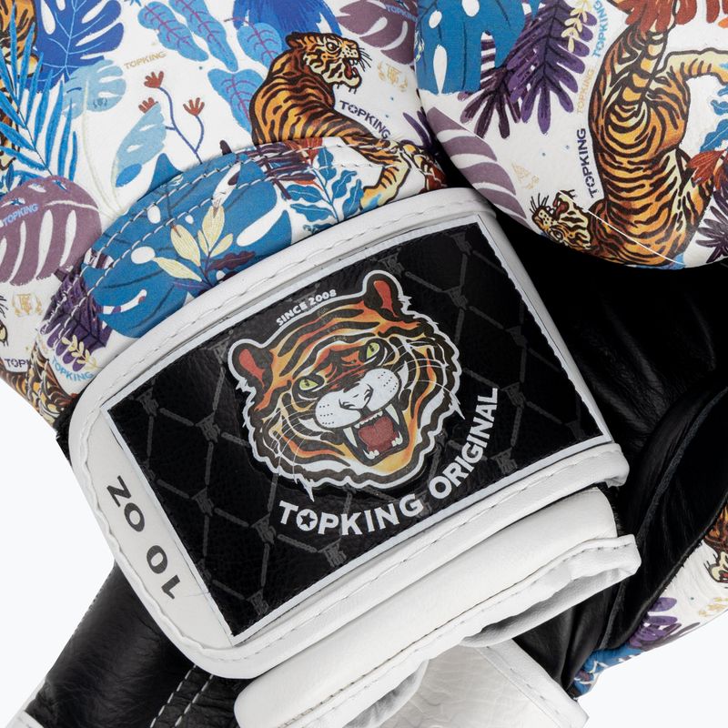 Boxerské rukavice Top King Boxing Wild Tiger černá/bílá 4