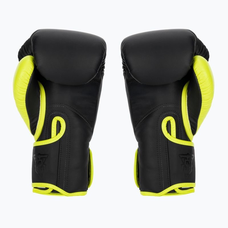 Boxerské rukavice Top King Reborn Semi Leather black/yellow 2