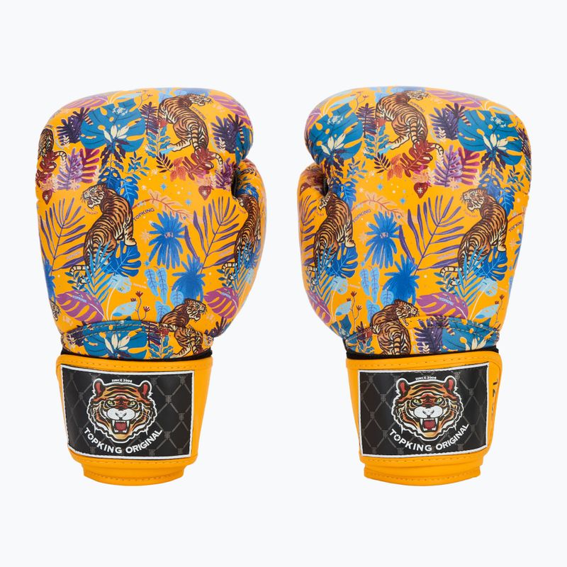 Boxerské rukavice  Top King Boxing Wild Tiger black/yellow 2