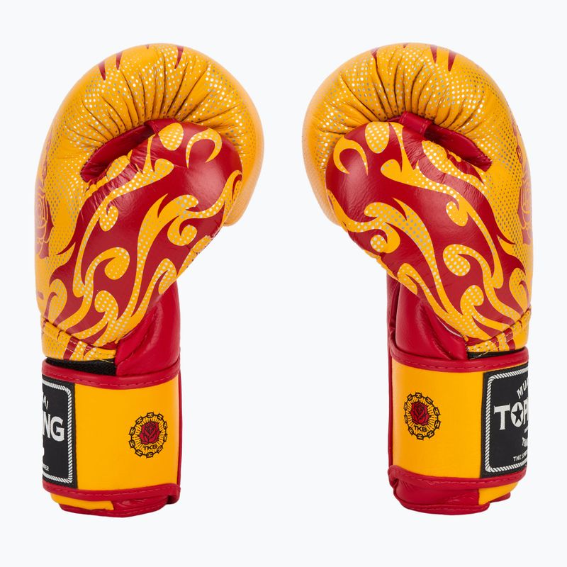Boxerské rukavice  Top King Boxing Dragon yellow 4