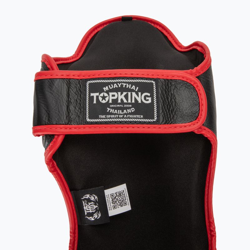 Chrániče holeně a chodidla Top King Shin Guards Blend black/red 6