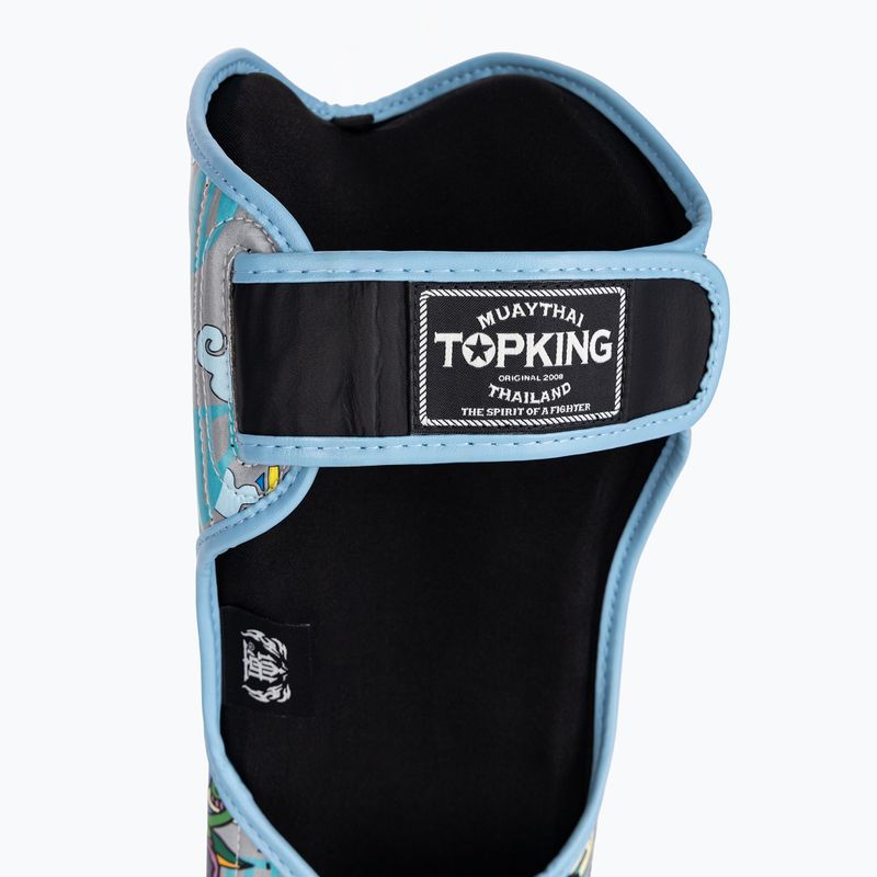 Chrániče holenních kostí a chodidel Top King Culture Semi Leather black TKSGCT-TH 7