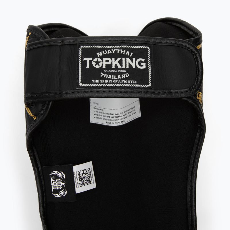 Chrániče holenních kostí a chodidel Top King Chain Semi Leather black/gold 4