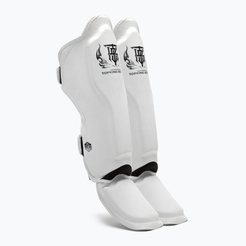 Chrániče holenních kostí a chodidel Top King Pro Semi Leather white