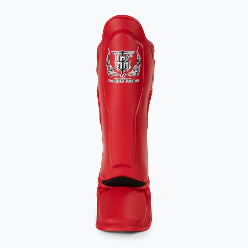 Chrániče holenních kostí a chodidel Top King Pro Semi Leather red 3