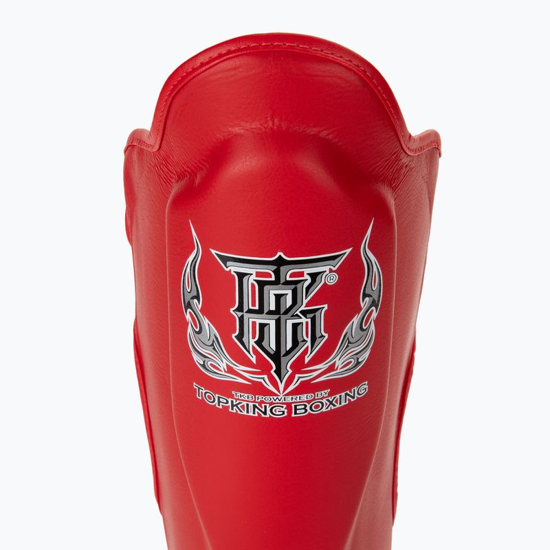 Chrániče holenních kostí a chodidel Top King Pro Semi Leather red 5