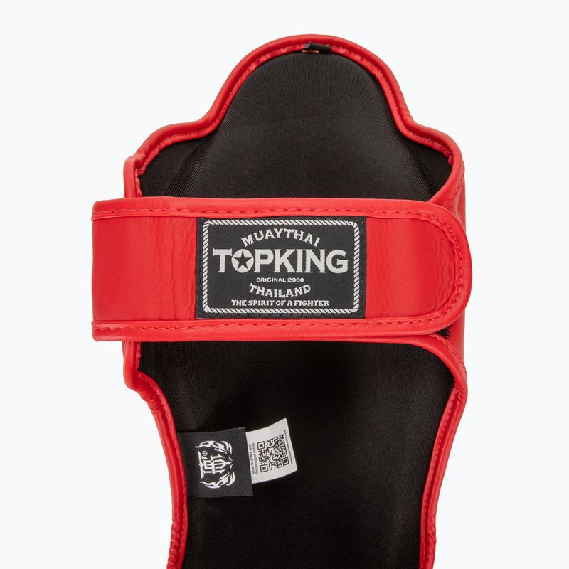 Chrániče holenních kostí a chodidel Top King Pro Semi Leather red 6