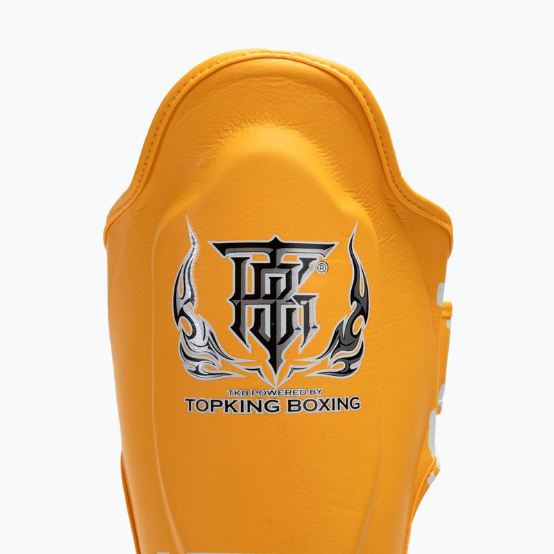 Chrániče holenních kostí a chodidel Top King Pro Semi Leather yellow 3