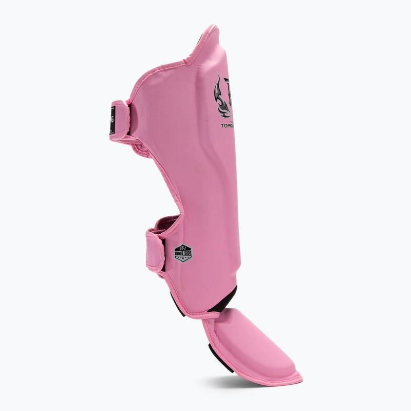 Chrániče holenních kostí a chodidel Top King Pro Semi Leather pink 2
