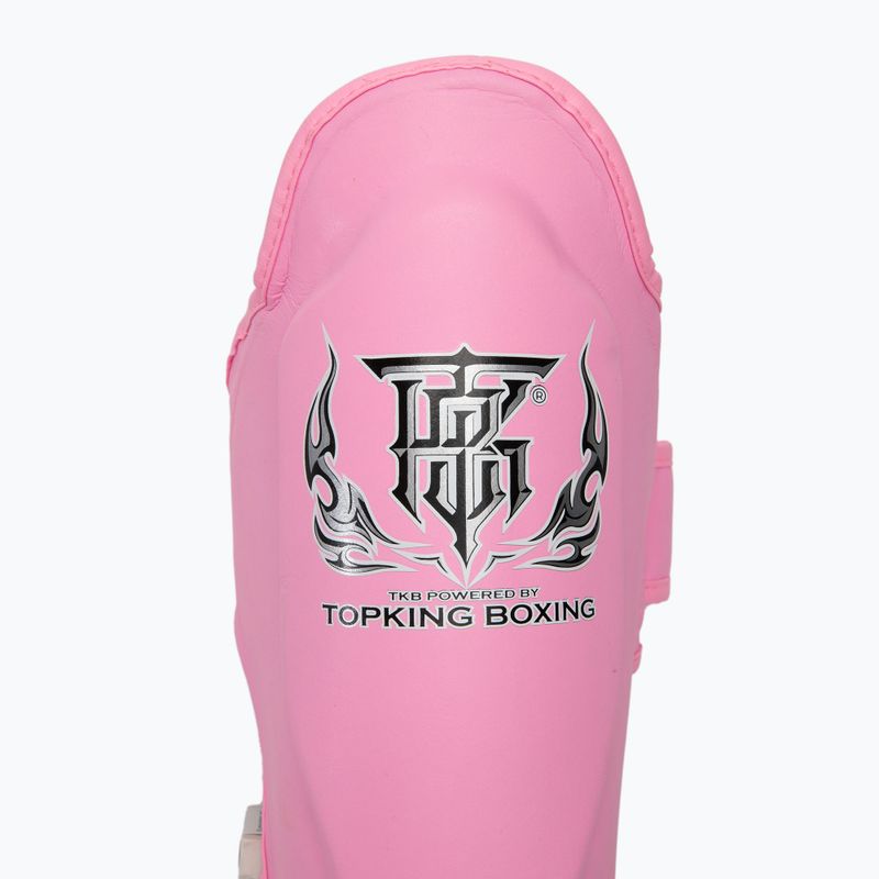 Chrániče holenních kostí a chodidel Top King Pro Semi Leather pink 3