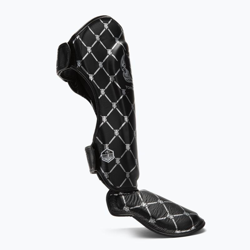 Chrániče holenních kostí a chodidel Top King Chain black/silver 2