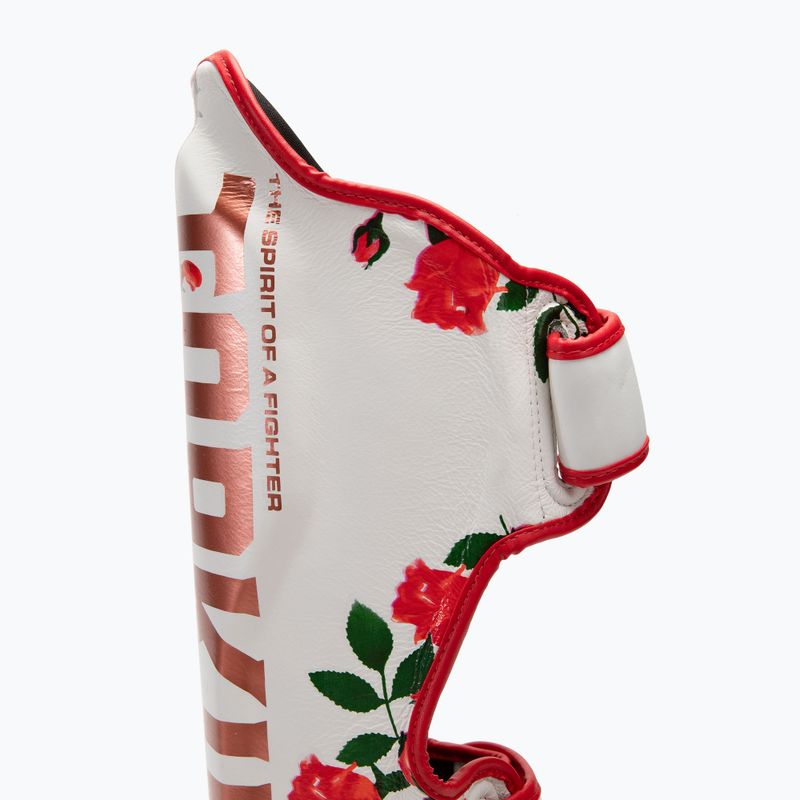 Chrániče holenních kostí a chodidel Top King Rose white 3