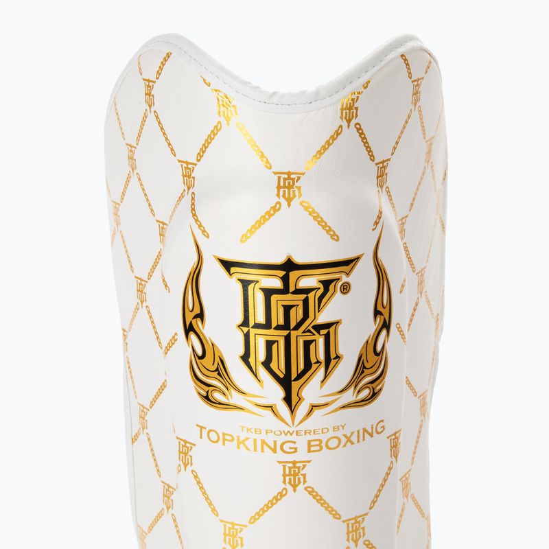 Chrániče holenních kostí a chodidel Top King Chain white/gold 5