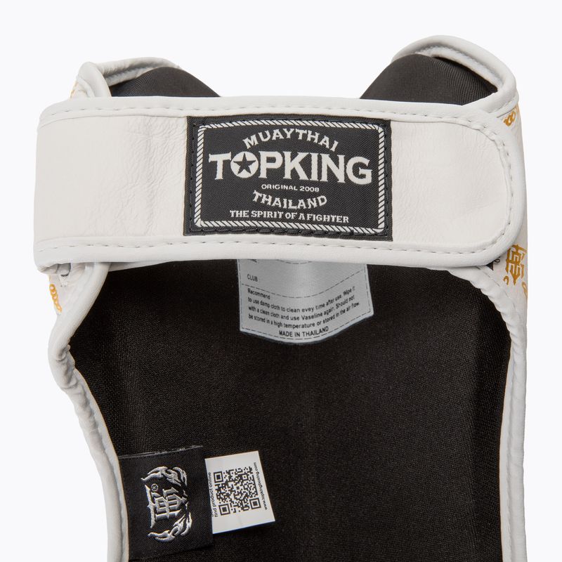 Chrániče holenních kostí a chodidel Top King Chain white/gold 6