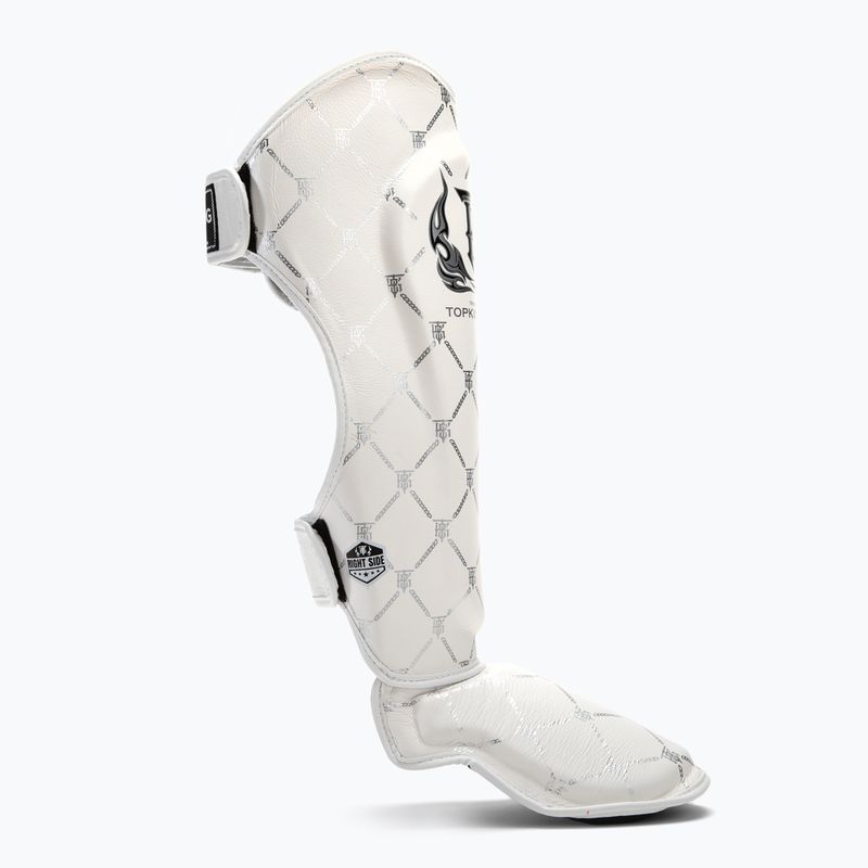 Chrániče holenních kostí a chodidel Top King Chain white/silver 2