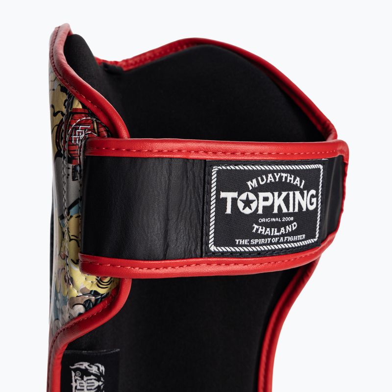 Chrániče holenních kostí a chodidel Top King Culture Semi Leather black TKSGCT-CN 7