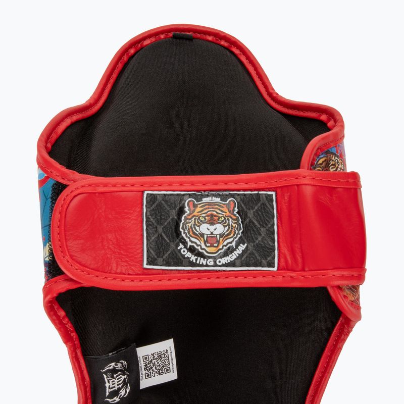 Chrániče holenních kostí a chodidel Top King Wild Tiger red 6