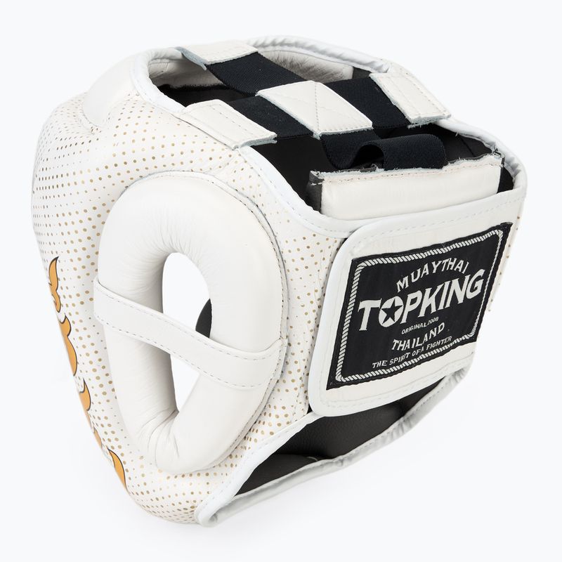 Boxerská helma Top King Kanok white 3