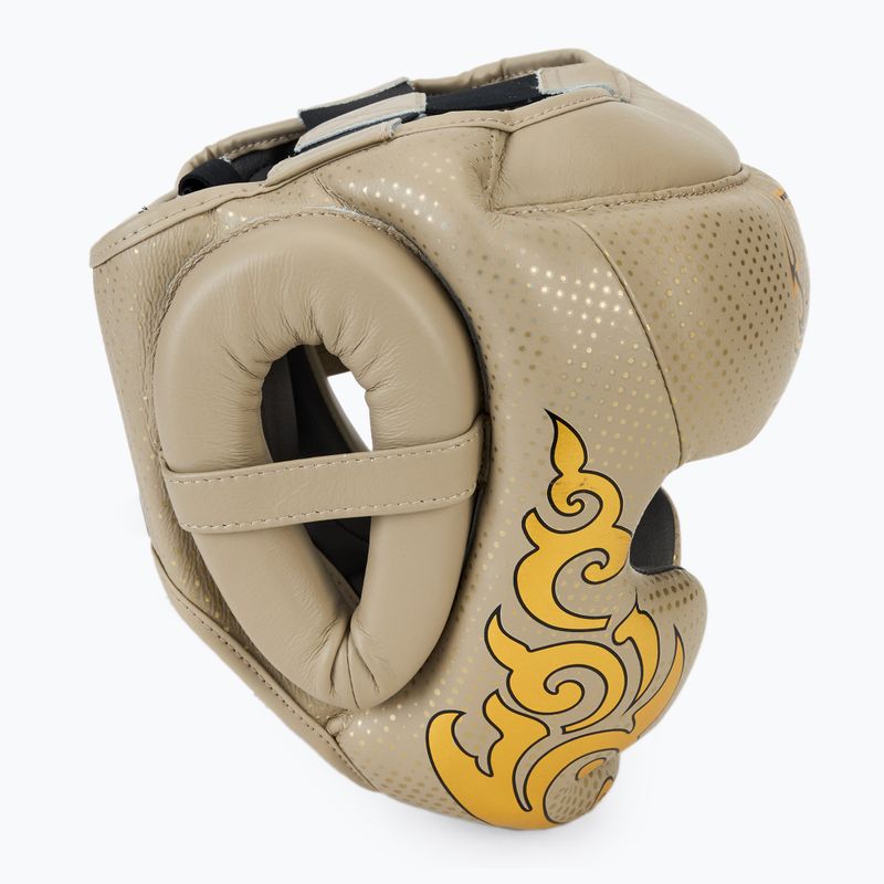 Boxerská helma Top King Kanok beige 2