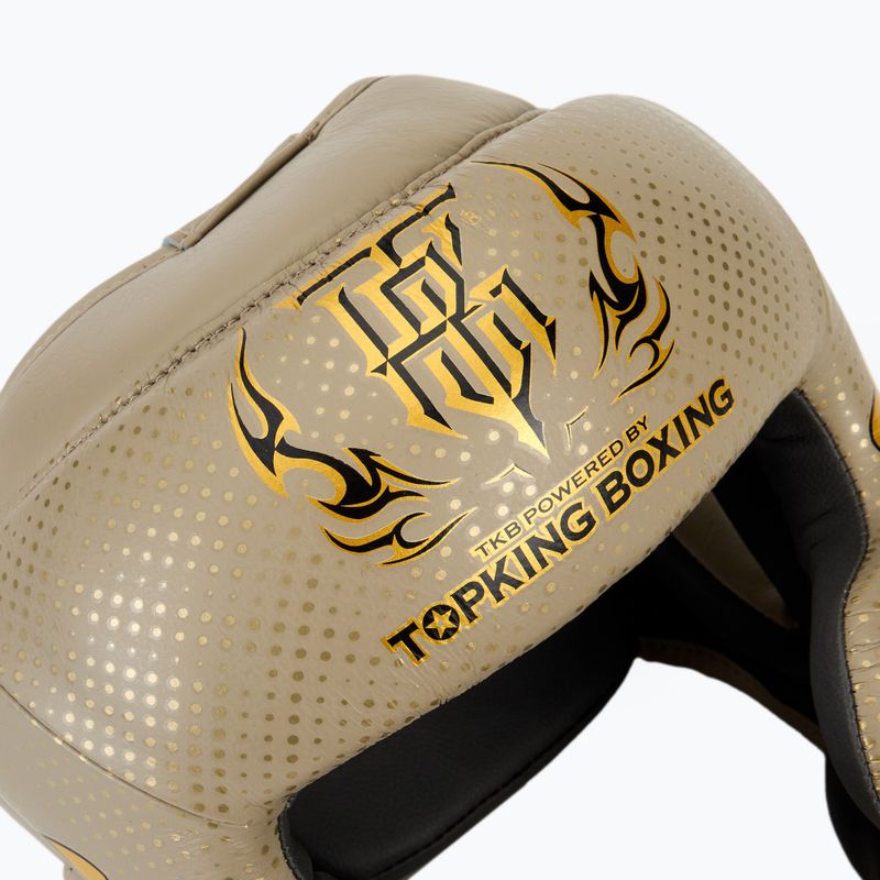 Boxerská helma Top King Kanok beige 4