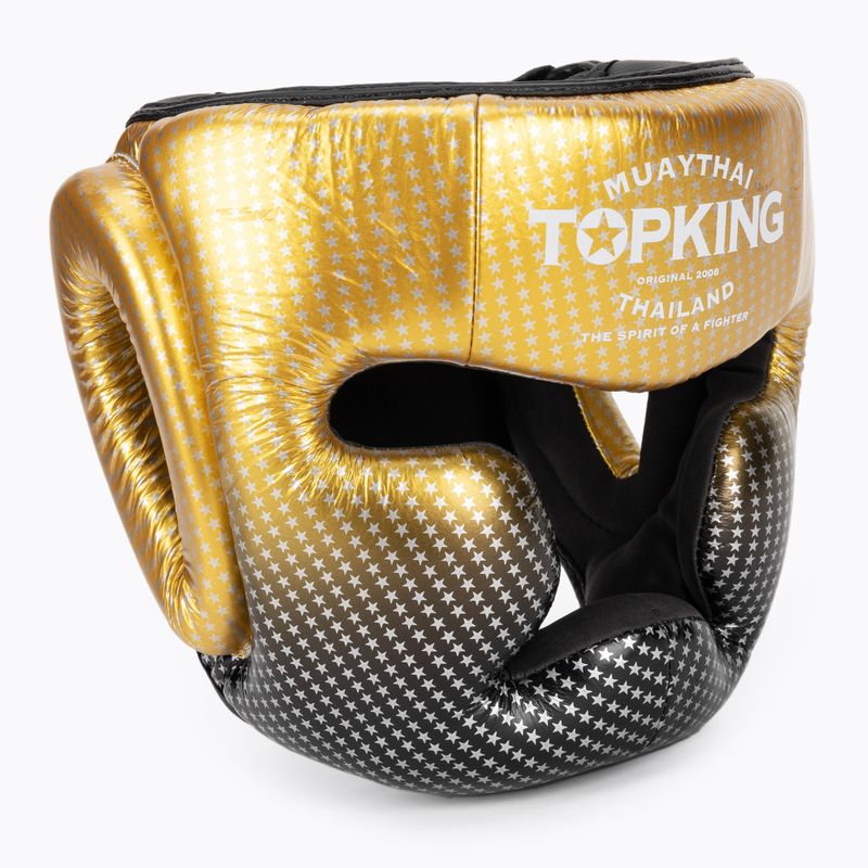 Boxerská helma  Top King Super Star gold