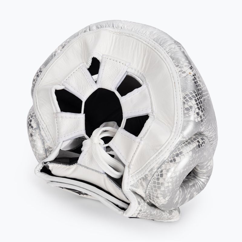 Boxerská helma Top King Super Star white/silver 6