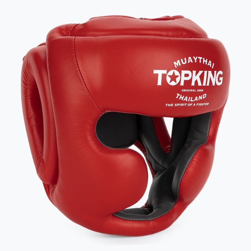 Boxerská helma Top King Full Coverage red