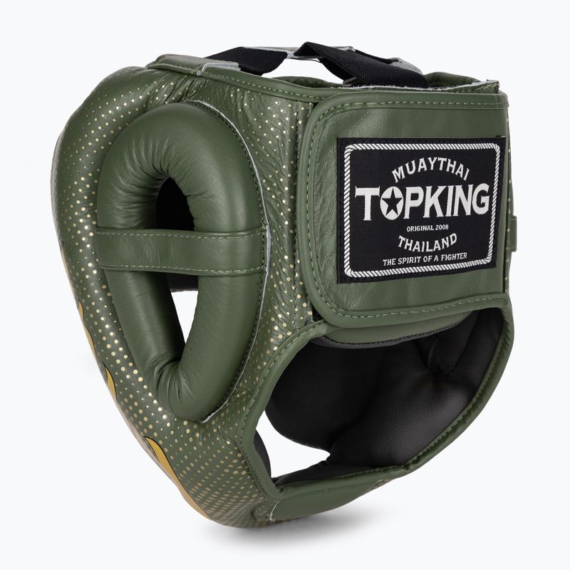 Boxerská helma Top King Kanok khaki  3