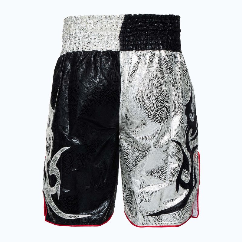 Tréninkové šortky Top King Kickboxing černá/bílá 2