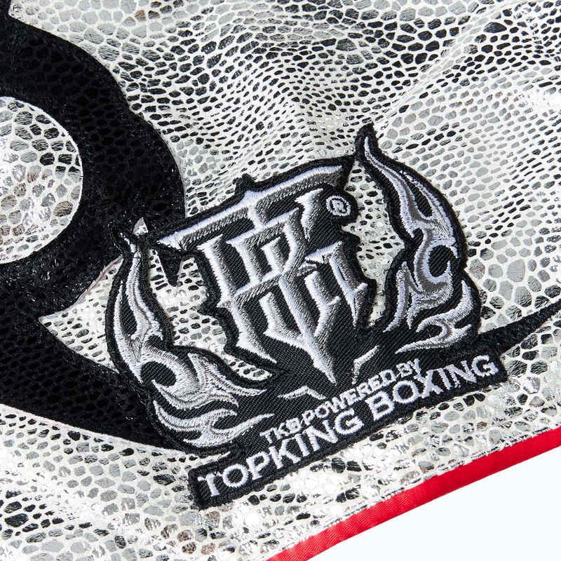 Tréninkové šortky Top King Kickboxing černá/bílá 3