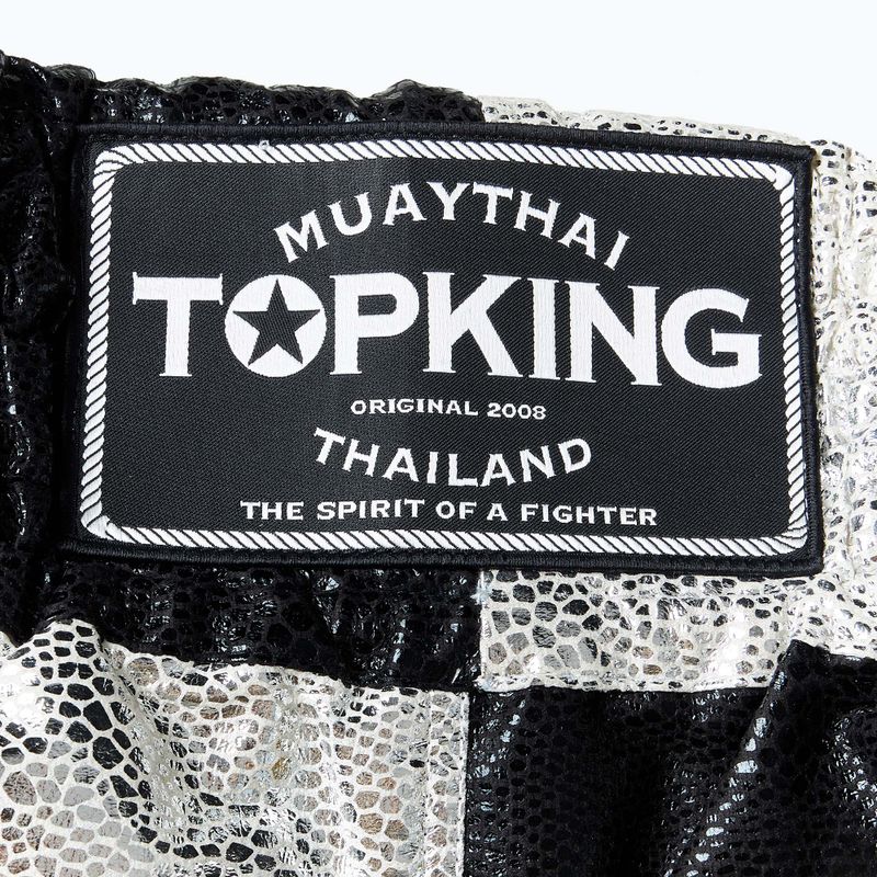 Tréninkové šortky Top King Kickboxing černá/bílá 4