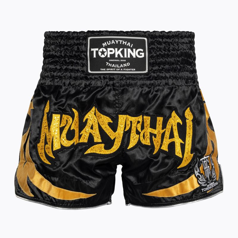 Trenky Top King Kickboxing black/gold