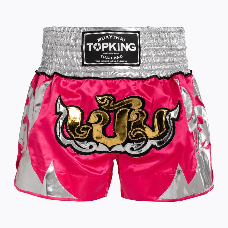 Tréninkové šortky Top King Thai Boxing pink/white