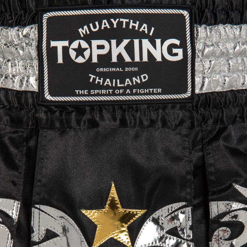 Tréninkové šortky Top King Thai Boxing black/white/gold 3