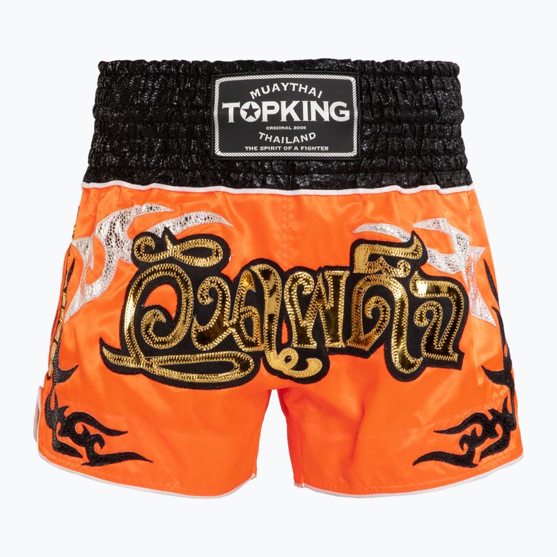 Tréninkové šortky Top King Thai Boxing orange/black
