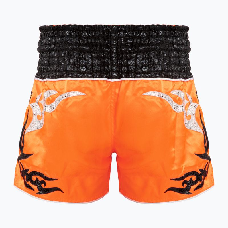 Tréninkové šortky Top King Thai Boxing orange/black 2