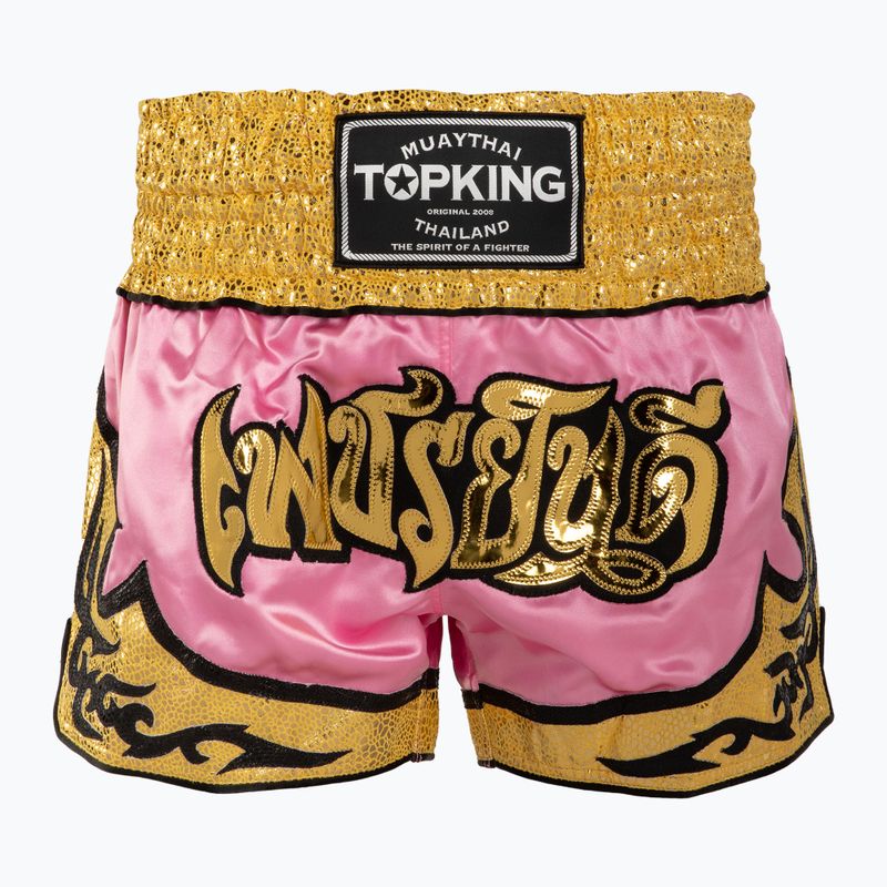 Tréninkové šortky Top King Thai Boxing pink/gold