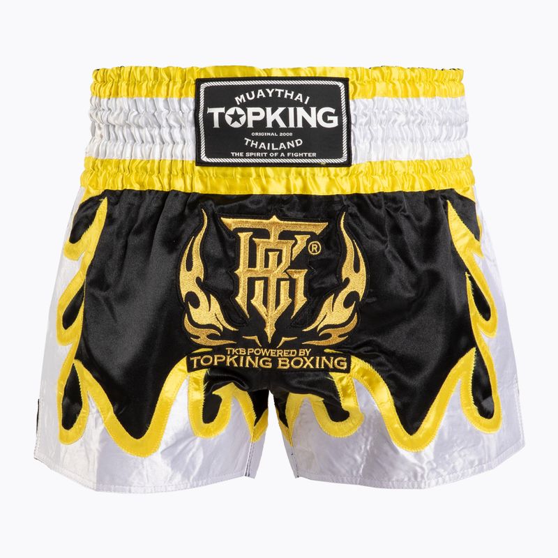 Tréninkové šortky Top King Thai Boxing black/gold/white