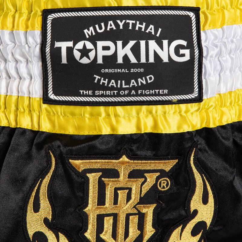 Tréninkové šortky Top King Thai Boxing black/gold/white 3