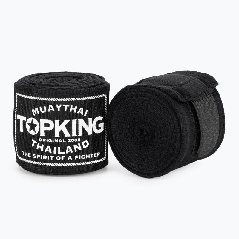 Boxerské bandáže Top King 450 cm black 2