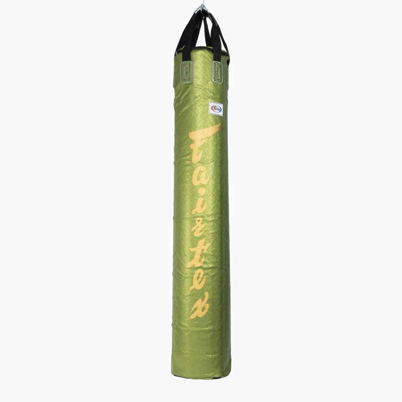 Boxovací pytel Fairtex 6FT Muaythai Banana Bag "Python Print" Collection - nevyplněný zelený