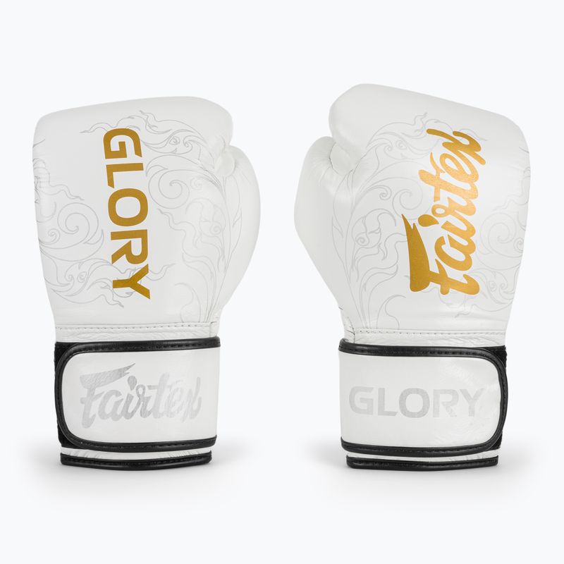Boxerské rukavice Fairtex Glory Kickboxing Competition Training white 2