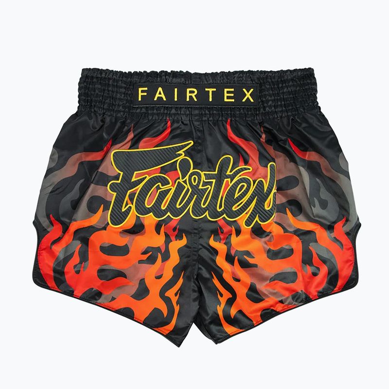 Tréninkové šortky Fairtex Muay Thai BS1921 'Volcano' černé 2
