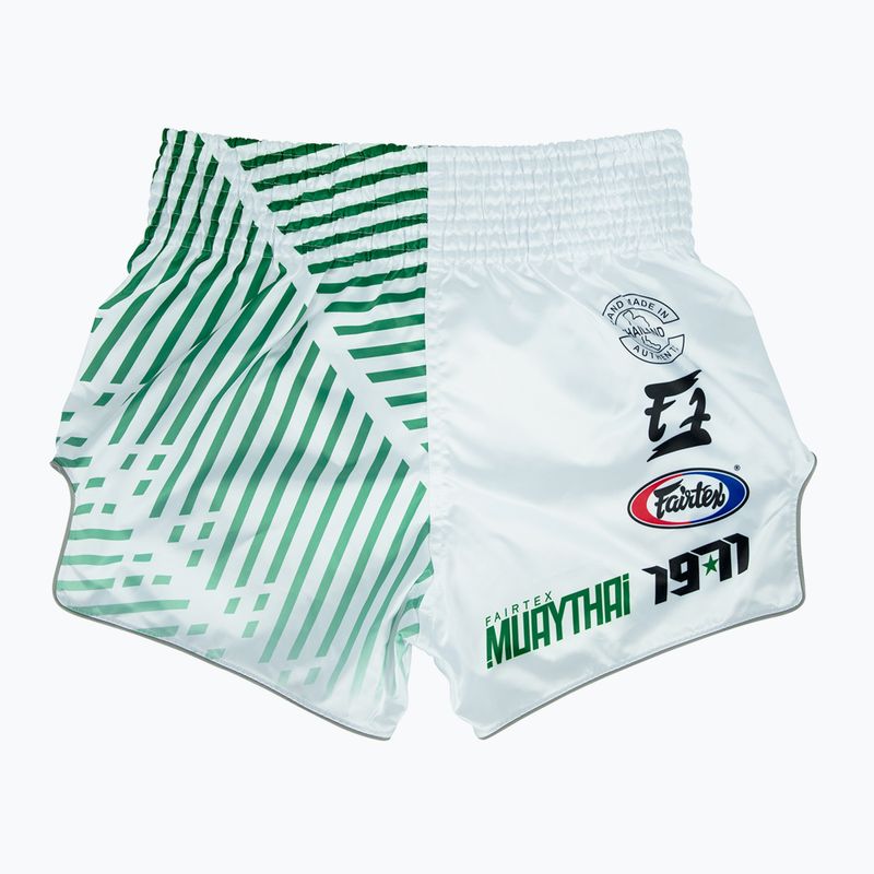 Tréninkové šortky Fairtex Muay Thai BS1923 'Racer' bílé 2