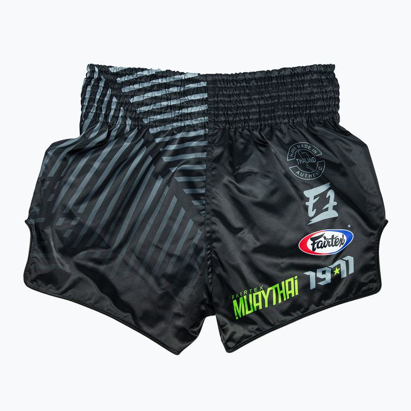 Tréninkové šortky Fairtex Muay Thai BS1924 'Racer' černé 2